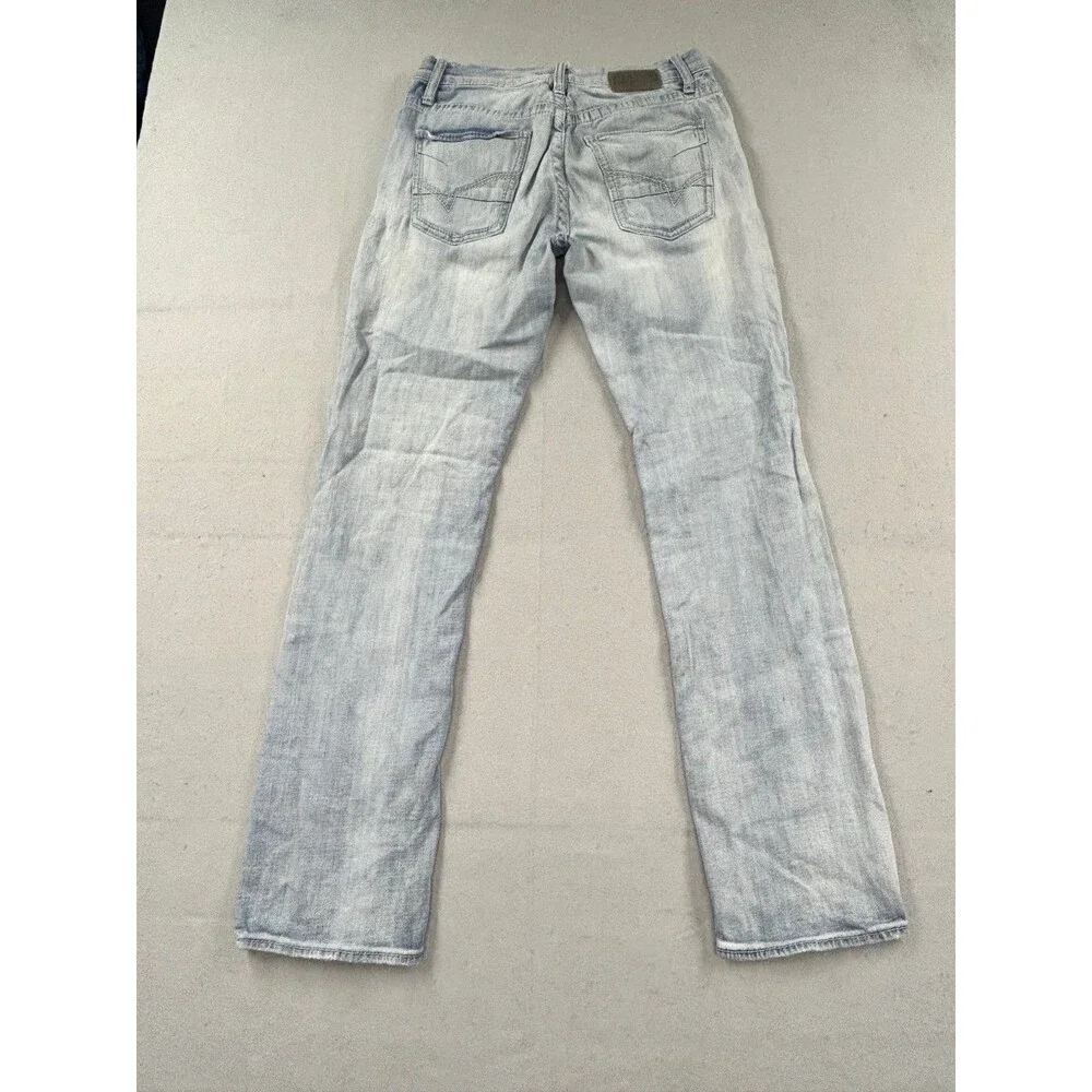 BKE Mens Jake Straight Leg Jeans 32L Light Blue wash
